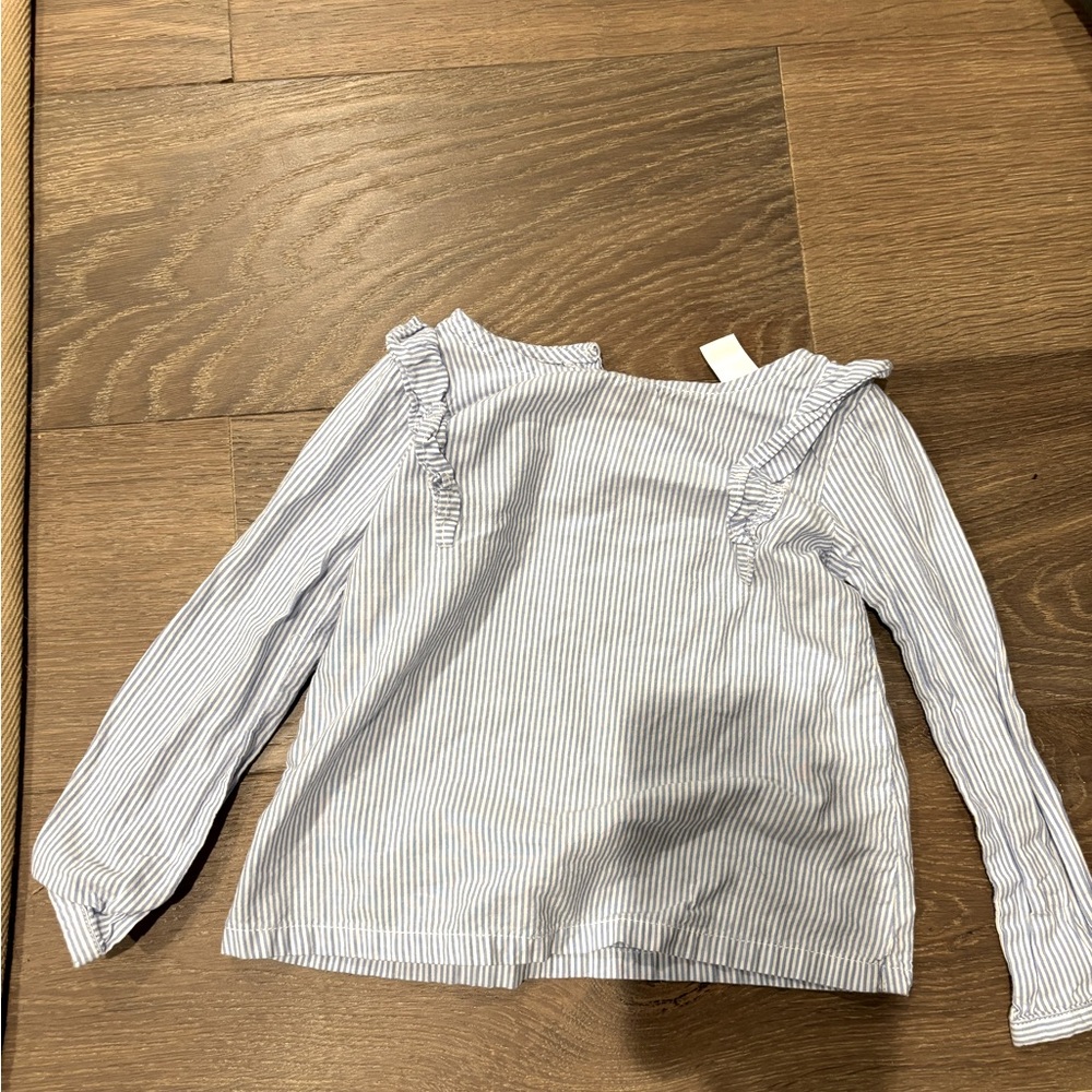 Carter’s blue striped dress - 3T